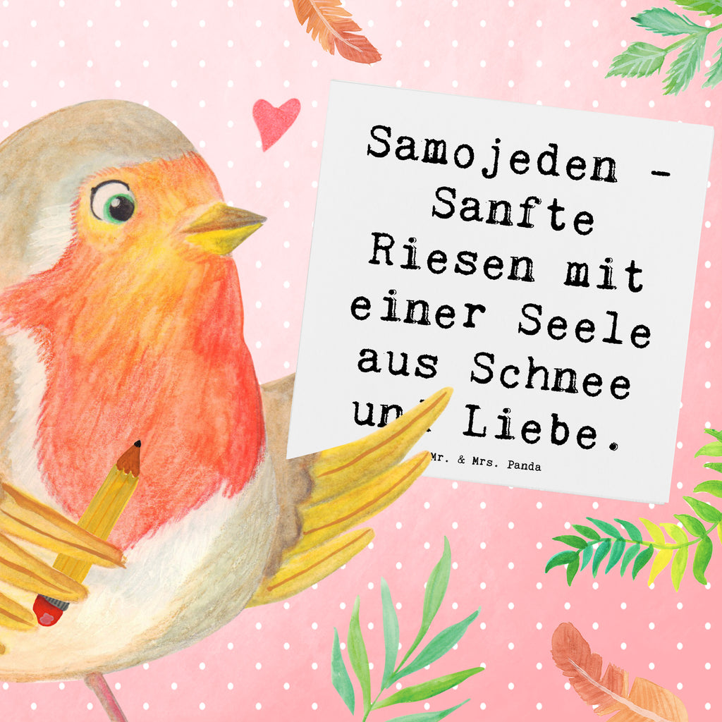 Deluxe Karte Spruch Samojede Liebe Karte, Grußkarte, Klappkarte, Einladungskarte, Glückwunschkarte, Hochzeitskarte, Geburtstagskarte, Hochwertige Grußkarte, Hochwertige Klappkarte, Hund, Hunderasse, Rassehund, Hundebesitzer, Geschenk, Tierfreund, Schenken, Welpe