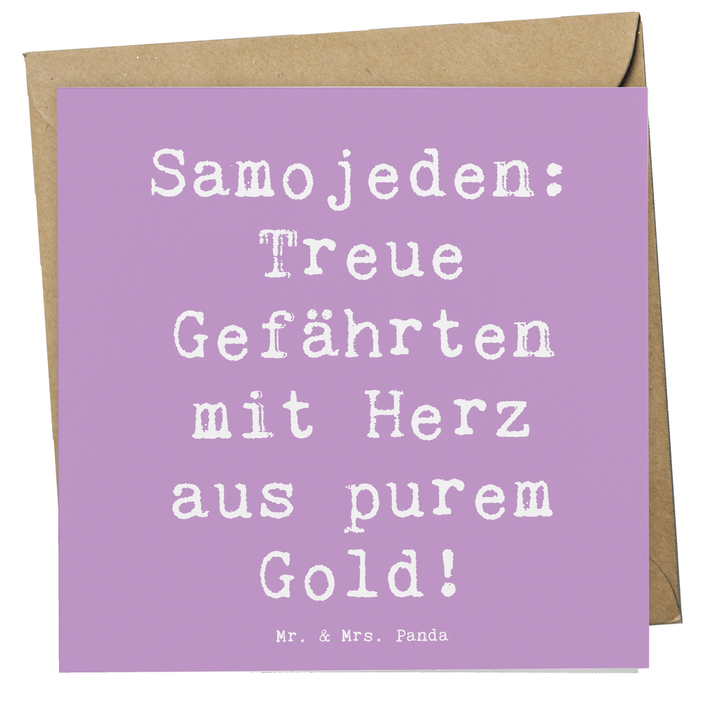 Deluxe Karte Spruch Samojede Herz Karte, Grußkarte, Klappkarte, Einladungskarte, Glückwunschkarte, Hochzeitskarte, Geburtstagskarte, Hochwertige Grußkarte, Hochwertige Klappkarte, Hund, Hunderasse, Rassehund, Hundebesitzer, Geschenk, Tierfreund, Schenken, Welpe