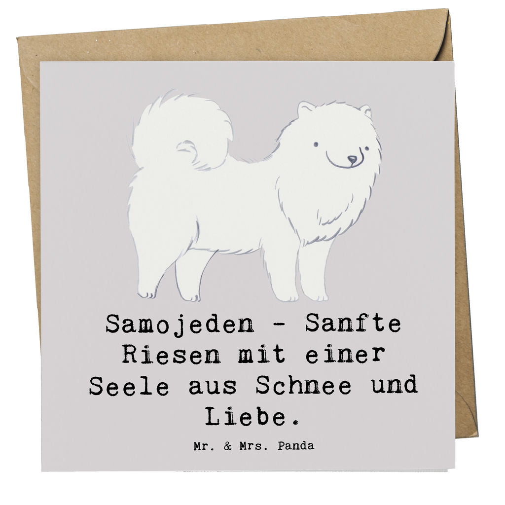 Deluxe Karte Samojede Liebe Karte, Grußkarte, Klappkarte, Einladungskarte, Glückwunschkarte, Hochzeitskarte, Geburtstagskarte, Hochwertige Grußkarte, Hochwertige Klappkarte, Hund, Hunderasse, Rassehund, Hundebesitzer, Geschenk, Tierfreund, Schenken, Welpe