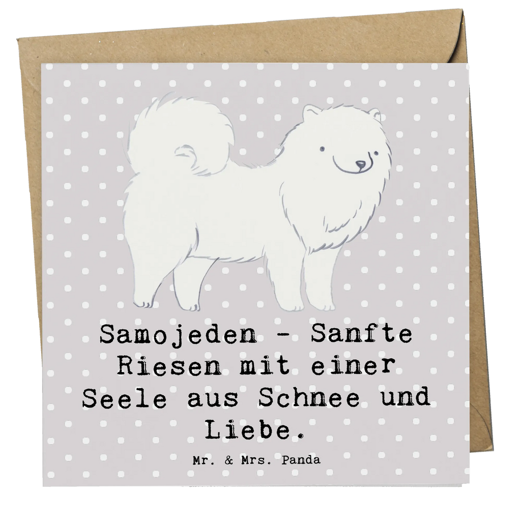 Deluxe Karte Samojede Liebe Karte, Grußkarte, Klappkarte, Einladungskarte, Glückwunschkarte, Hochzeitskarte, Geburtstagskarte, Hochwertige Grußkarte, Hochwertige Klappkarte, Hund, Hunderasse, Rassehund, Hundebesitzer, Geschenk, Tierfreund, Schenken, Welpe