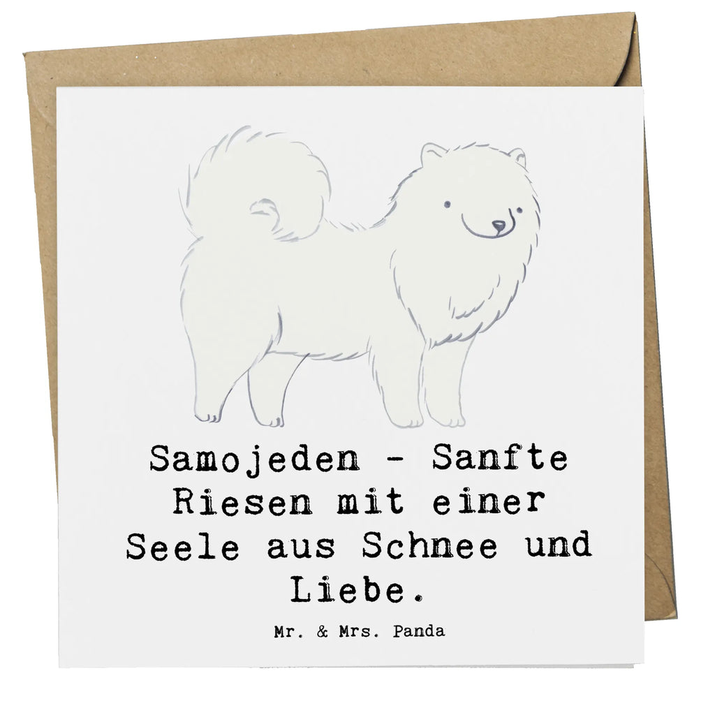 Deluxe Karte Samojede Liebe Karte, Grußkarte, Klappkarte, Einladungskarte, Glückwunschkarte, Hochzeitskarte, Geburtstagskarte, Hochwertige Grußkarte, Hochwertige Klappkarte, Hund, Hunderasse, Rassehund, Hundebesitzer, Geschenk, Tierfreund, Schenken, Welpe