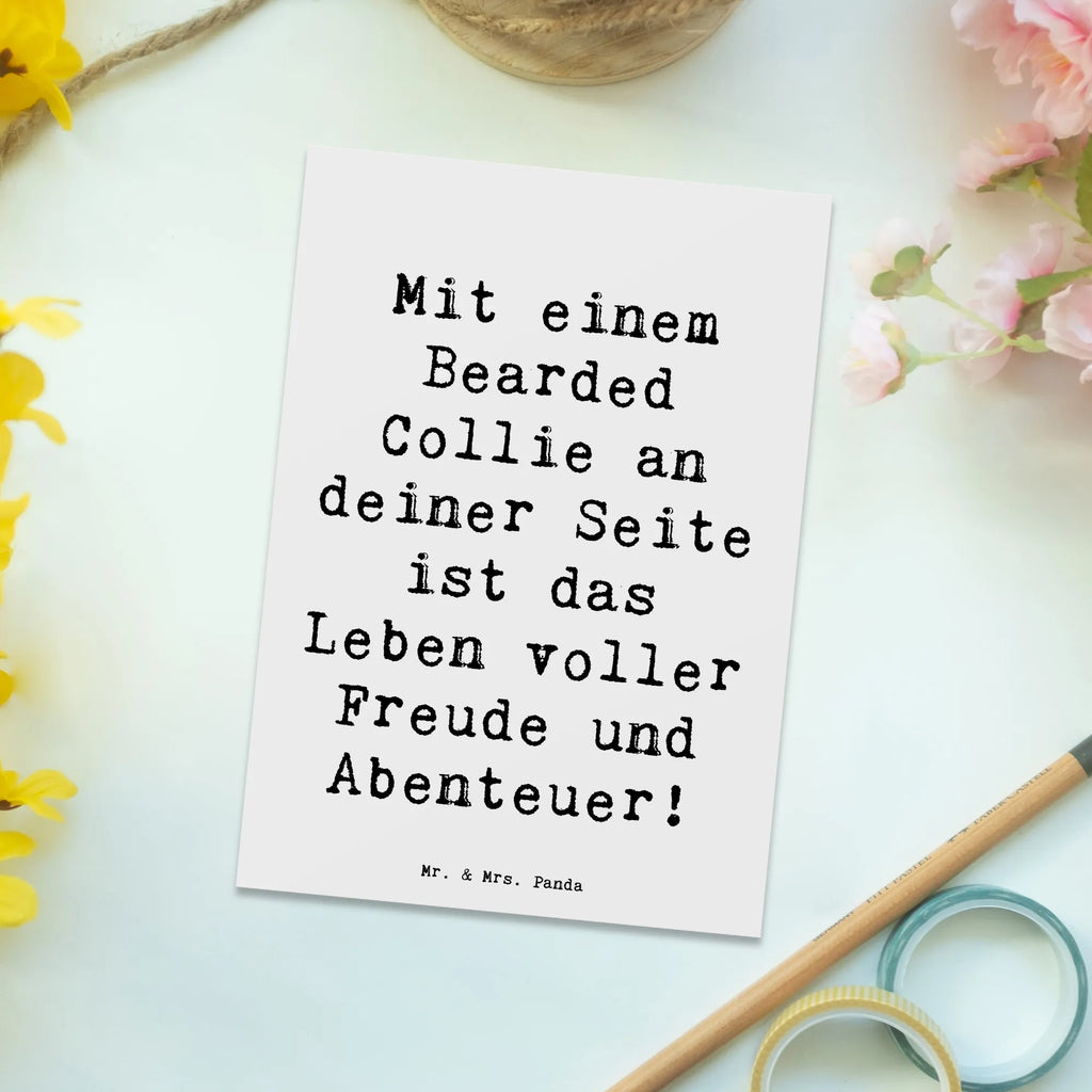 Postkarte Spruch Bearded Collie Freund Postkarte, Karte, Geschenkkarte, Grußkarte, Einladung, Ansichtskarte, Geburtstagskarte, Einladungskarte, Dankeskarte, Ansichtskarten, Einladung Geburtstag, Einladungskarten Geburtstag, Hund, Hunderasse, Rassehund, Hundebesitzer, Geschenk, Tierfreund, Schenken, Welpe