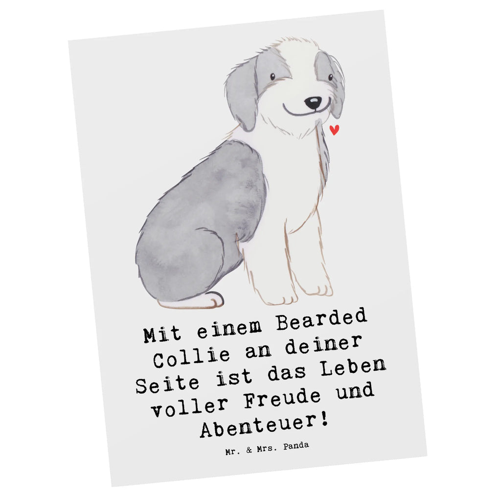 Postkarte Bearded Collie Freund Postkarte, Karte, Geschenkkarte, Grußkarte, Einladung, Ansichtskarte, Geburtstagskarte, Einladungskarte, Dankeskarte, Ansichtskarten, Einladung Geburtstag, Einladungskarten Geburtstag, Hund, Hunderasse, Rassehund, Hundebesitzer, Geschenk, Tierfreund, Schenken, Welpe