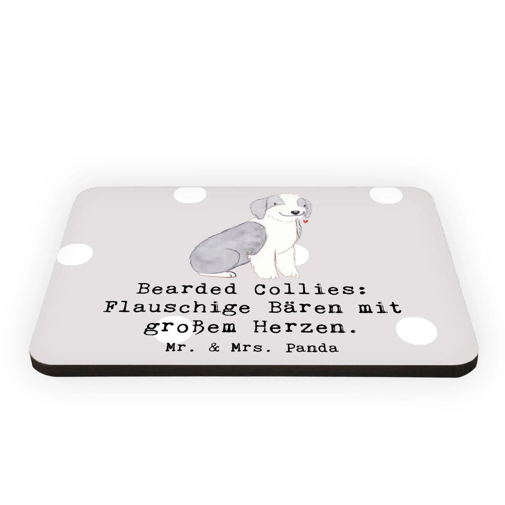 Magnet Bearded Collie Bärenherz Kühlschrankmagnet, Pinnwandmagnet, Souvenir Magnet, Motivmagnete, Dekomagnet, Whiteboard Magnet, Notiz Magnet, Kühlschrank Dekoration, Hund, Hunderasse, Rassehund, Hundebesitzer, Geschenk, Tierfreund, Schenken, Welpe