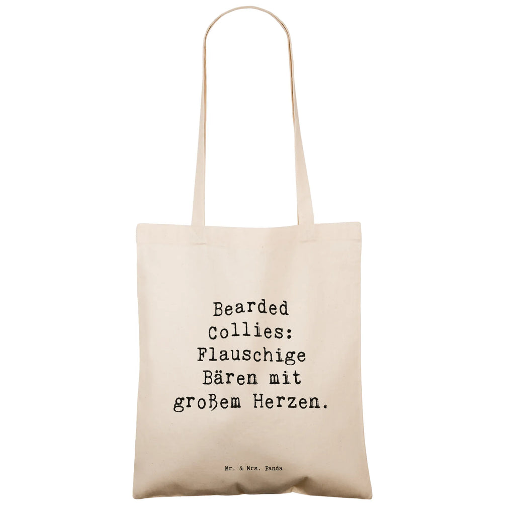 Tragetasche Spruch Bearded Collie Bärenherz Beuteltasche, Beutel, Einkaufstasche, Jutebeutel, Stoffbeutel, Tasche, Shopper, Umhängetasche, Strandtasche, Schultertasche, Stofftasche, Tragetasche, Badetasche, Jutetasche, Einkaufstüte, Laptoptasche, Hund, Hunderasse, Rassehund, Hundebesitzer, Geschenk, Tierfreund, Schenken, Welpe