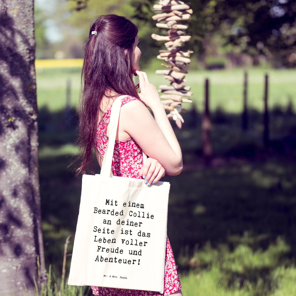 Tragetasche Spruch Bearded Collie Freund Beuteltasche, Beutel, Einkaufstasche, Jutebeutel, Stoffbeutel, Tasche, Shopper, Umhängetasche, Strandtasche, Schultertasche, Stofftasche, Tragetasche, Badetasche, Jutetasche, Einkaufstüte, Laptoptasche, Hund, Hunderasse, Rassehund, Hundebesitzer, Geschenk, Tierfreund, Schenken, Welpe