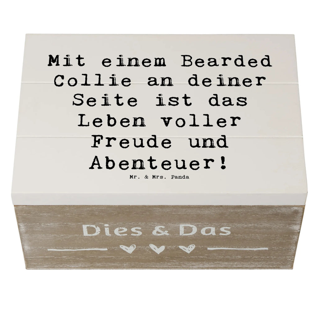 Holzkiste Spruch Bearded Collie Freund Holzkiste, Kiste, Schatzkiste, Truhe, Schatulle, XXL, Erinnerungsbox, Erinnerungskiste, Dekokiste, Aufbewahrungsbox, Geschenkbox, Geschenkdose, Hund, Hunderasse, Rassehund, Hundebesitzer, Geschenk, Tierfreund, Schenken, Welpe