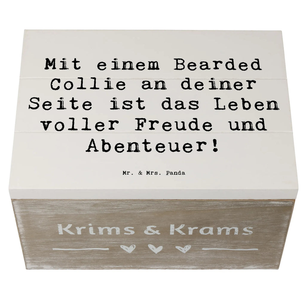 Holzkiste Spruch Bearded Collie Freund Holzkiste, Kiste, Schatzkiste, Truhe, Schatulle, XXL, Erinnerungsbox, Erinnerungskiste, Dekokiste, Aufbewahrungsbox, Geschenkbox, Geschenkdose, Hund, Hunderasse, Rassehund, Hundebesitzer, Geschenk, Tierfreund, Schenken, Welpe