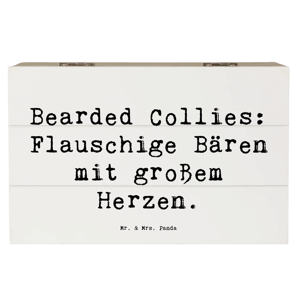 Holzkiste Spruch Bearded Collie Bärenherz Holzkiste, Kiste, Schatzkiste, Truhe, Schatulle, XXL, Erinnerungsbox, Erinnerungskiste, Dekokiste, Aufbewahrungsbox, Geschenkbox, Geschenkdose, Hund, Hunderasse, Rassehund, Hundebesitzer, Geschenk, Tierfreund, Schenken, Welpe