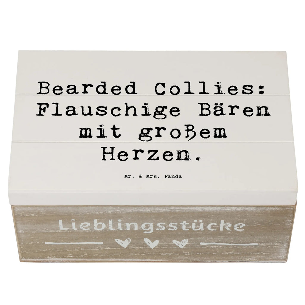 Holzkiste Spruch Bearded Collie Bärenherz Holzkiste, Kiste, Schatzkiste, Truhe, Schatulle, XXL, Erinnerungsbox, Erinnerungskiste, Dekokiste, Aufbewahrungsbox, Geschenkbox, Geschenkdose, Hund, Hunderasse, Rassehund, Hundebesitzer, Geschenk, Tierfreund, Schenken, Welpe