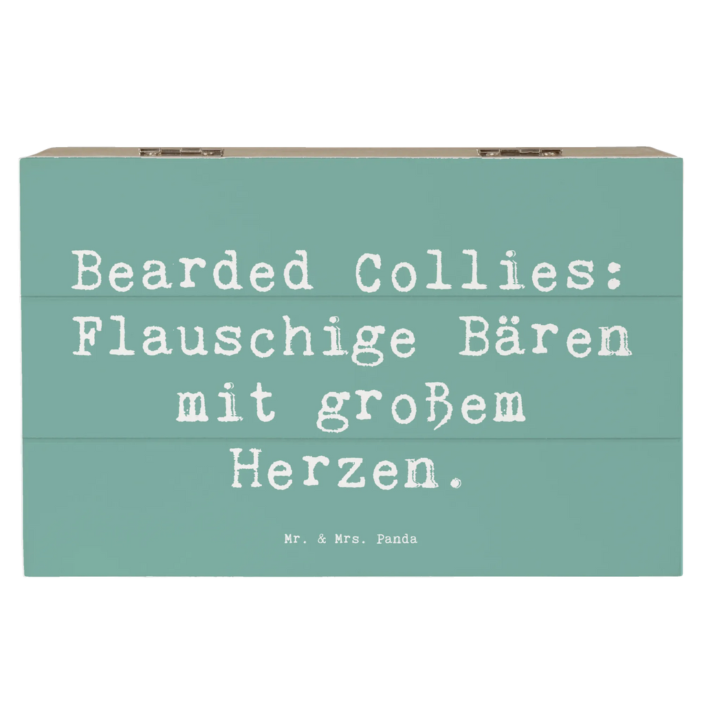 Holzkiste Spruch Bearded Collie Bärenherz Holzkiste, Kiste, Schatzkiste, Truhe, Schatulle, XXL, Erinnerungsbox, Erinnerungskiste, Dekokiste, Aufbewahrungsbox, Geschenkbox, Geschenkdose, Hund, Hunderasse, Rassehund, Hundebesitzer, Geschenk, Tierfreund, Schenken, Welpe