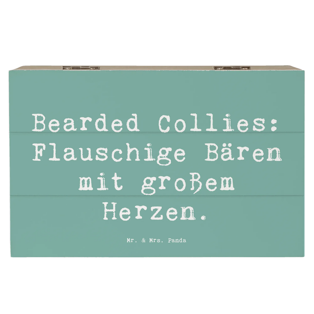 Holzkiste Spruch Bearded Collie Bärenherz Holzkiste, Kiste, Schatzkiste, Truhe, Schatulle, XXL, Erinnerungsbox, Erinnerungskiste, Dekokiste, Aufbewahrungsbox, Geschenkbox, Geschenkdose, Hund, Hunderasse, Rassehund, Hundebesitzer, Geschenk, Tierfreund, Schenken, Welpe