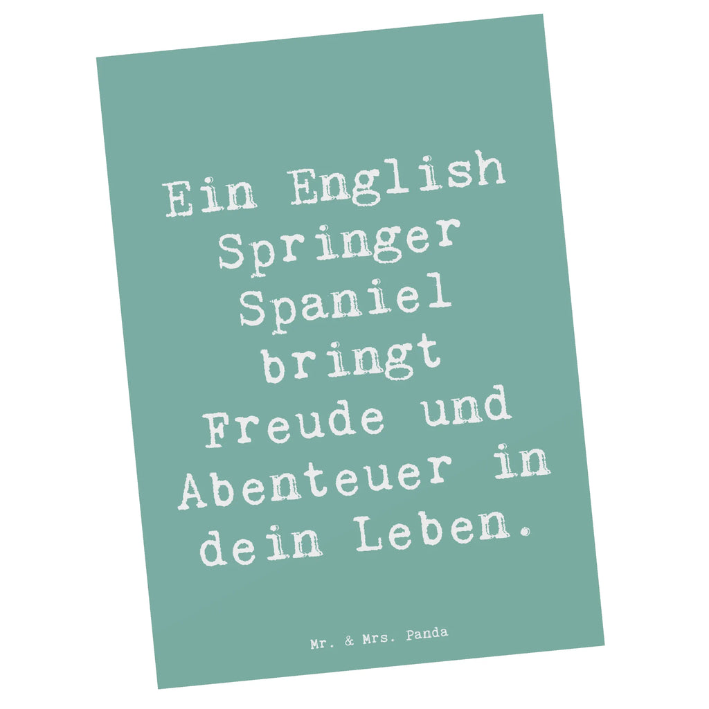 Postkarte Spruch English Springer Spaniel Freude Postkarte, Karte, Geschenkkarte, Grußkarte, Einladung, Ansichtskarte, Geburtstagskarte, Einladungskarte, Dankeskarte, Ansichtskarten, Einladung Geburtstag, Einladungskarten Geburtstag, Hund, Hunderasse, Rassehund, Hundebesitzer, Geschenk, Tierfreund, Schenken, Welpe