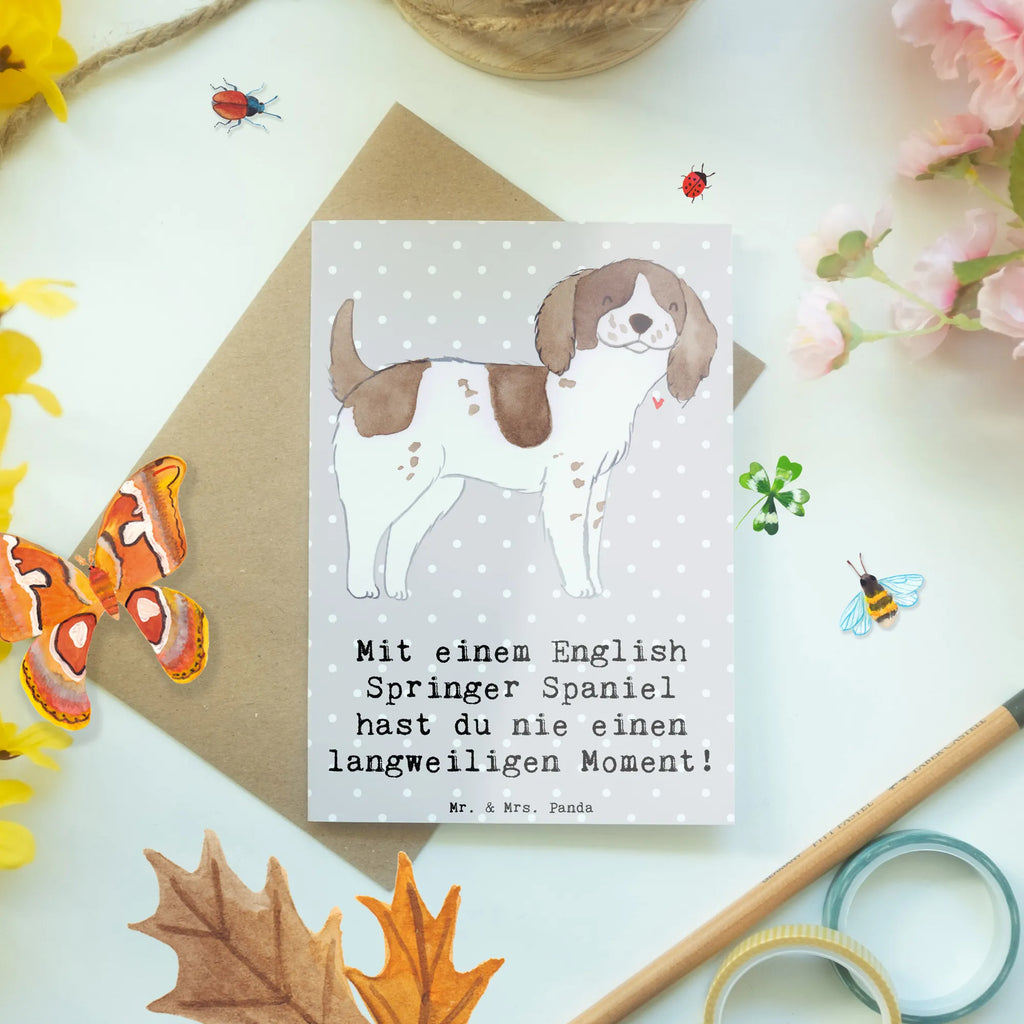 Grußkarte English Springer Spaniel Spaß Grußkarte, Klappkarte, Einladungskarte, Glückwunschkarte, Hochzeitskarte, Geburtstagskarte, Karte, Ansichtskarten, Hund, Hunderasse, Rassehund, Hundebesitzer, Geschenk, Tierfreund, Schenken, Welpe