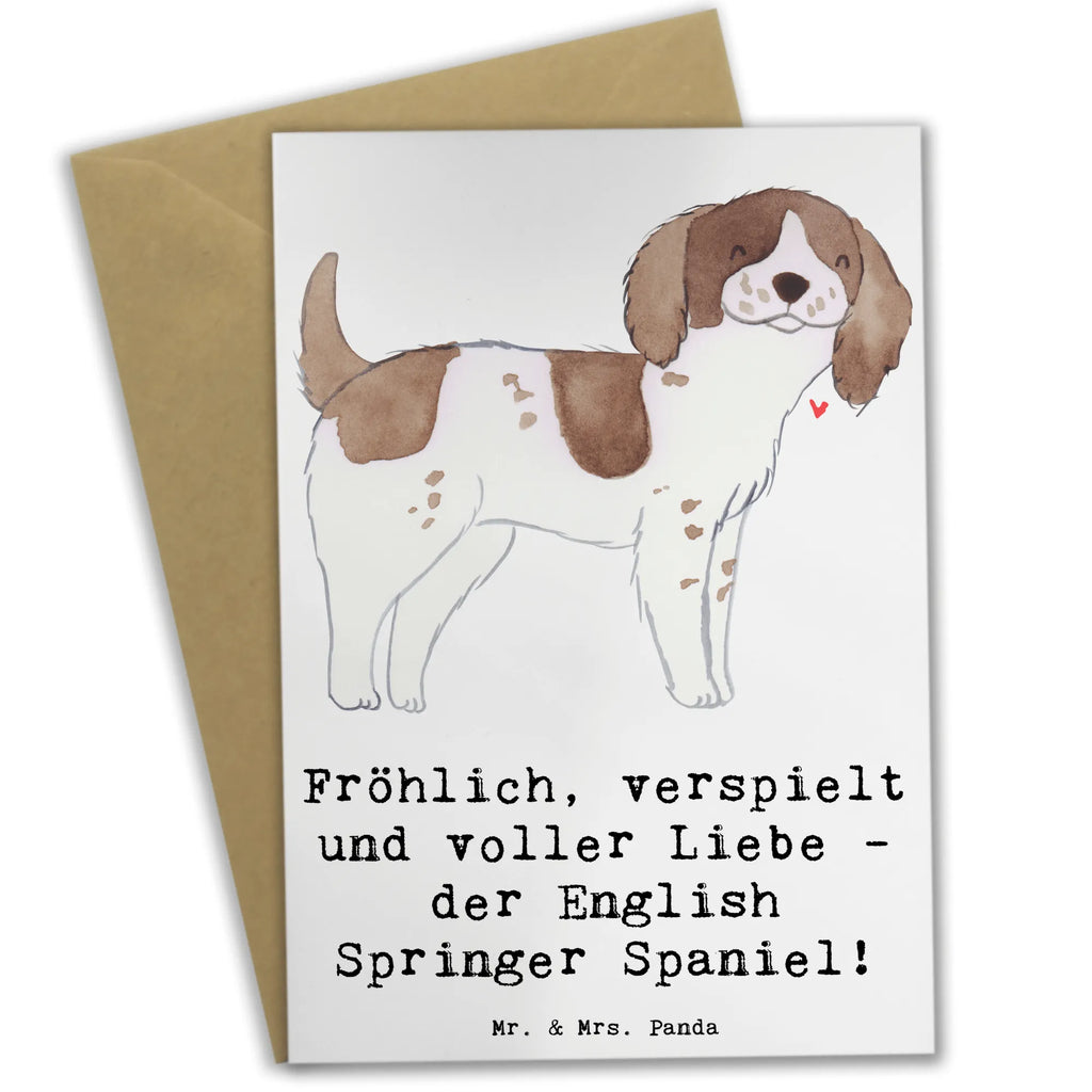 Grußkarte English Springer Spaniel Freude Grußkarte, Klappkarte, Einladungskarte, Glückwunschkarte, Hochzeitskarte, Geburtstagskarte, Karte, Ansichtskarten, Hund, Hunderasse, Rassehund, Hundebesitzer, Geschenk, Tierfreund, Schenken, Welpe