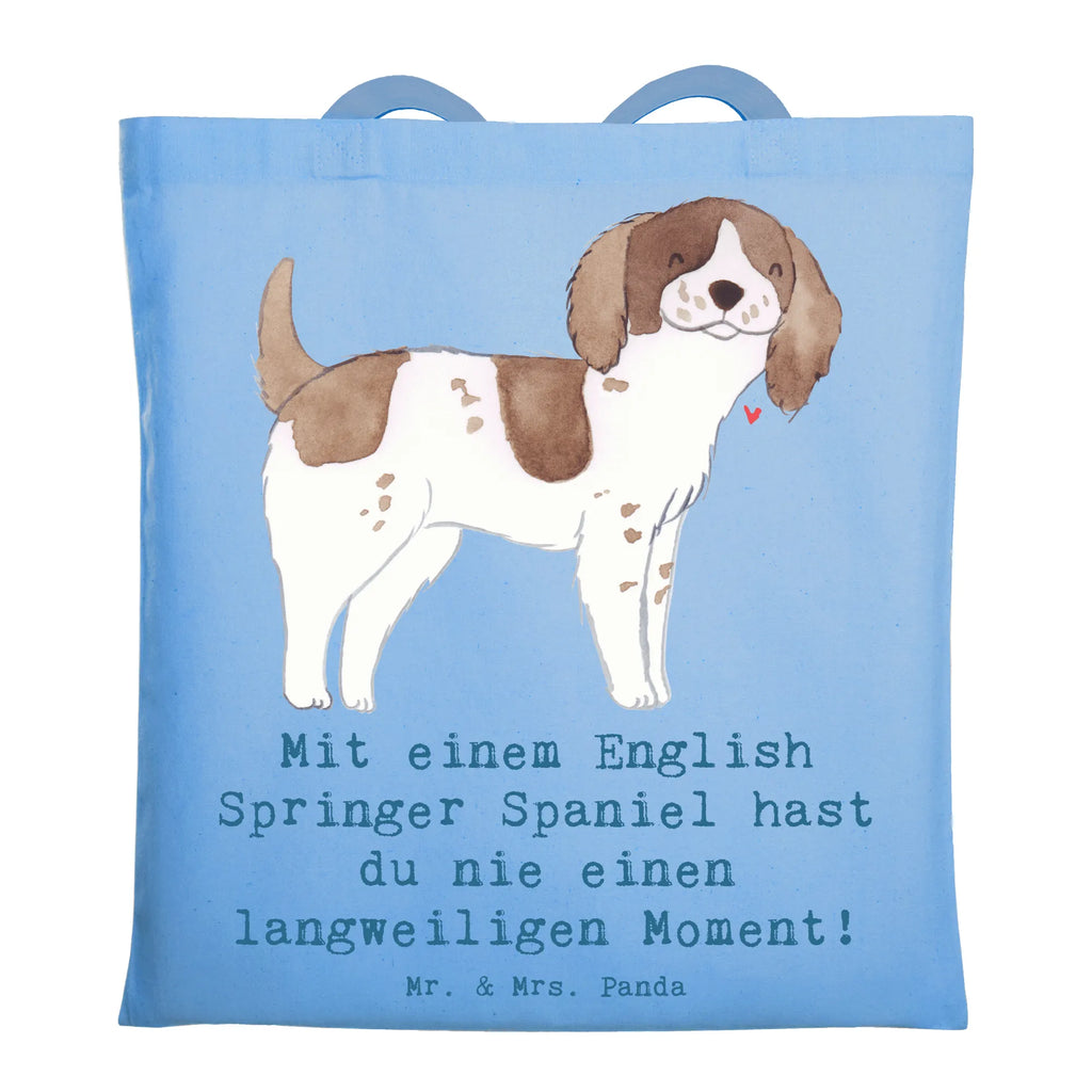 Tragetasche English Springer Spaniel Spaß Beuteltasche, Beutel, Einkaufstasche, Jutebeutel, Stoffbeutel, Tasche, Shopper, Umhängetasche, Strandtasche, Schultertasche, Stofftasche, Tragetasche, Badetasche, Jutetasche, Einkaufstüte, Laptoptasche, Hund, Hunderasse, Rassehund, Hundebesitzer, Geschenk, Tierfreund, Schenken, Welpe