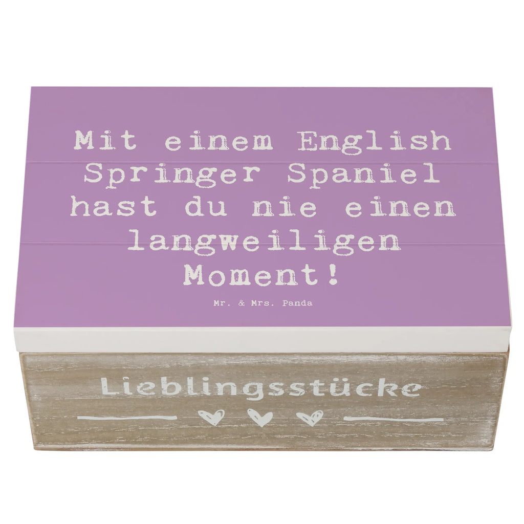 Holzkiste Spruch English Springer Spaniel Spaß Holzkiste, Kiste, Schatzkiste, Truhe, Schatulle, XXL, Erinnerungsbox, Erinnerungskiste, Dekokiste, Aufbewahrungsbox, Geschenkbox, Geschenkdose, Hund, Hunderasse, Rassehund, Hundebesitzer, Geschenk, Tierfreund, Schenken, Welpe