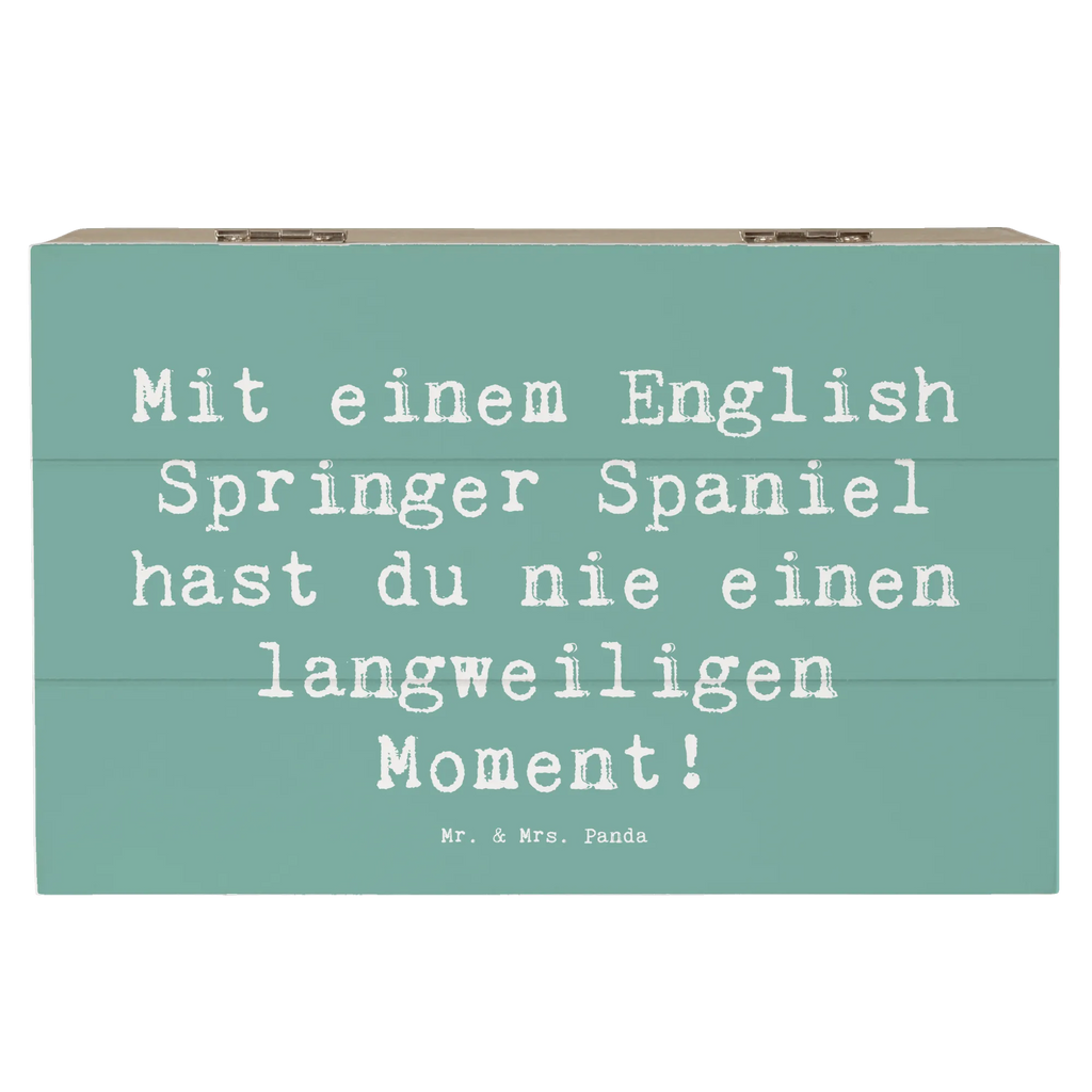 Holzkiste Spruch English Springer Spaniel Spaß Holzkiste, Kiste, Schatzkiste, Truhe, Schatulle, XXL, Erinnerungsbox, Erinnerungskiste, Dekokiste, Aufbewahrungsbox, Geschenkbox, Geschenkdose, Hund, Hunderasse, Rassehund, Hundebesitzer, Geschenk, Tierfreund, Schenken, Welpe