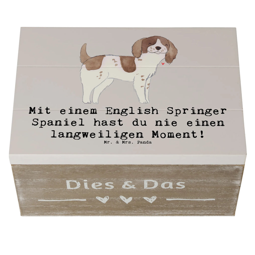 Holzkiste English Springer Spaniel Spaß Holzkiste, Kiste, Schatzkiste, Truhe, Schatulle, XXL, Erinnerungsbox, Erinnerungskiste, Dekokiste, Aufbewahrungsbox, Geschenkbox, Geschenkdose, Hund, Hunderasse, Rassehund, Hundebesitzer, Geschenk, Tierfreund, Schenken, Welpe