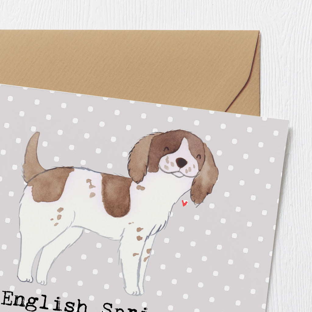 Deluxe Karte English Springer Spaniel Charme Karte, Grußkarte, Klappkarte, Einladungskarte, Glückwunschkarte, Hochzeitskarte, Geburtstagskarte, Hochwertige Grußkarte, Hochwertige Klappkarte, Hund, Hunderasse, Rassehund, Hundebesitzer, Geschenk, Tierfreund, Schenken, Welpe