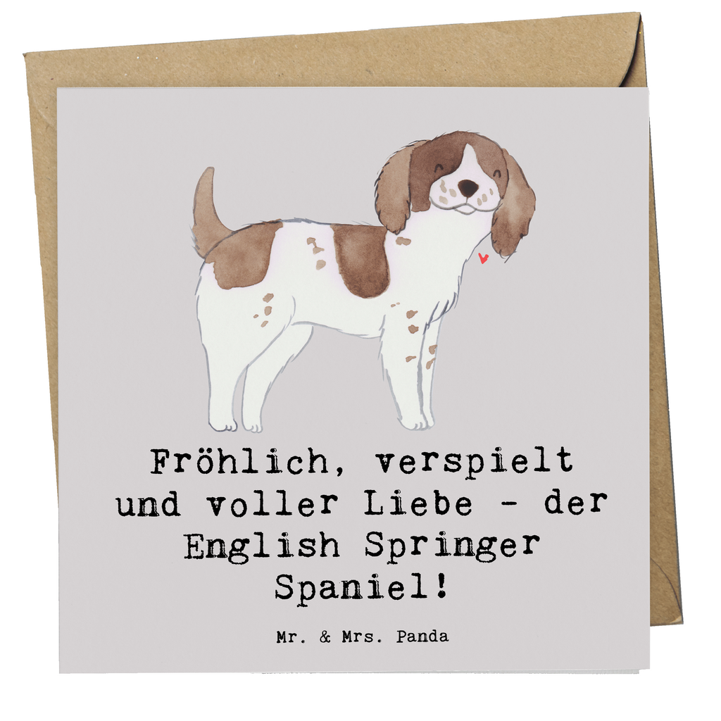 Deluxe Karte English Springer Spaniel Freude Karte, Grußkarte, Klappkarte, Einladungskarte, Glückwunschkarte, Hochzeitskarte, Geburtstagskarte, Hochwertige Grußkarte, Hochwertige Klappkarte, Hund, Hunderasse, Rassehund, Hundebesitzer, Geschenk, Tierfreund, Schenken, Welpe