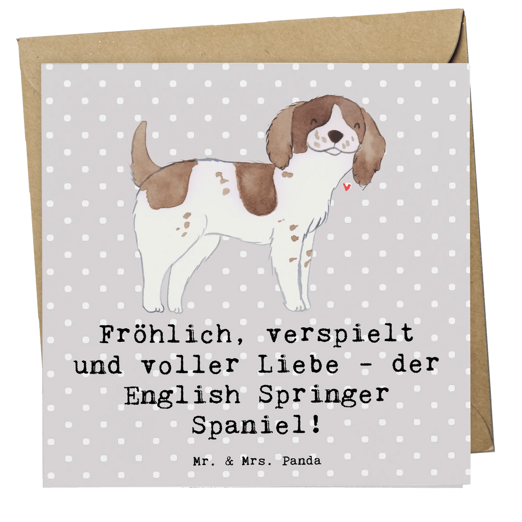 Deluxe Karte English Springer Spaniel Freude Karte, Grußkarte, Klappkarte, Einladungskarte, Glückwunschkarte, Hochzeitskarte, Geburtstagskarte, Hochwertige Grußkarte, Hochwertige Klappkarte, Hund, Hunderasse, Rassehund, Hundebesitzer, Geschenk, Tierfreund, Schenken, Welpe