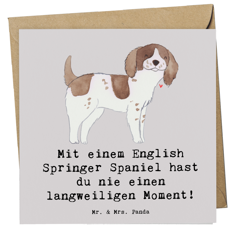 Deluxe Karte English Springer Spaniel Spaß Karte, Grußkarte, Klappkarte, Einladungskarte, Glückwunschkarte, Hochzeitskarte, Geburtstagskarte, Hochwertige Grußkarte, Hochwertige Klappkarte, Hund, Hunderasse, Rassehund, Hundebesitzer, Geschenk, Tierfreund, Schenken, Welpe