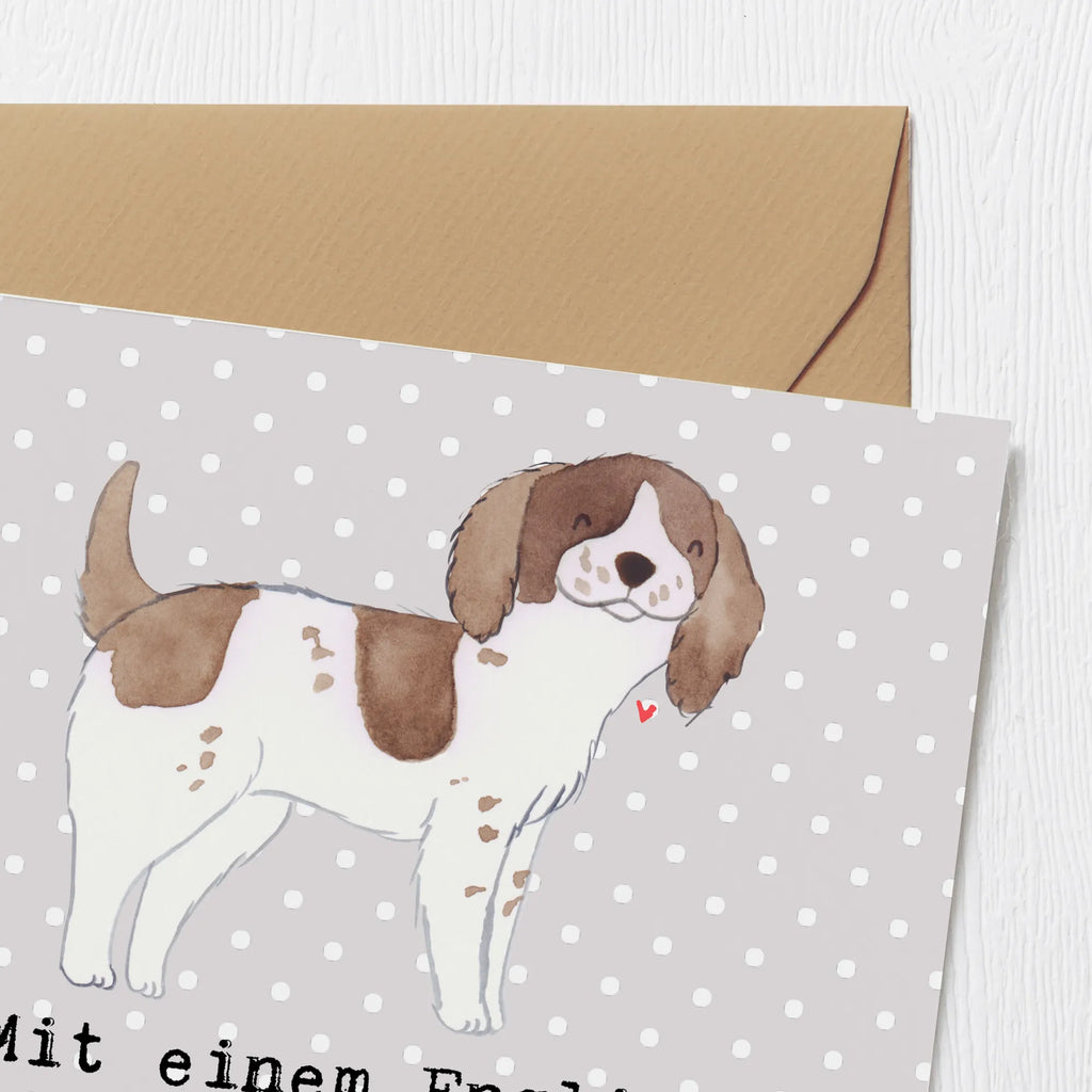 Deluxe Karte English Springer Spaniel Spaß Karte, Grußkarte, Klappkarte, Einladungskarte, Glückwunschkarte, Hochzeitskarte, Geburtstagskarte, Hochwertige Grußkarte, Hochwertige Klappkarte, Hund, Hunderasse, Rassehund, Hundebesitzer, Geschenk, Tierfreund, Schenken, Welpe