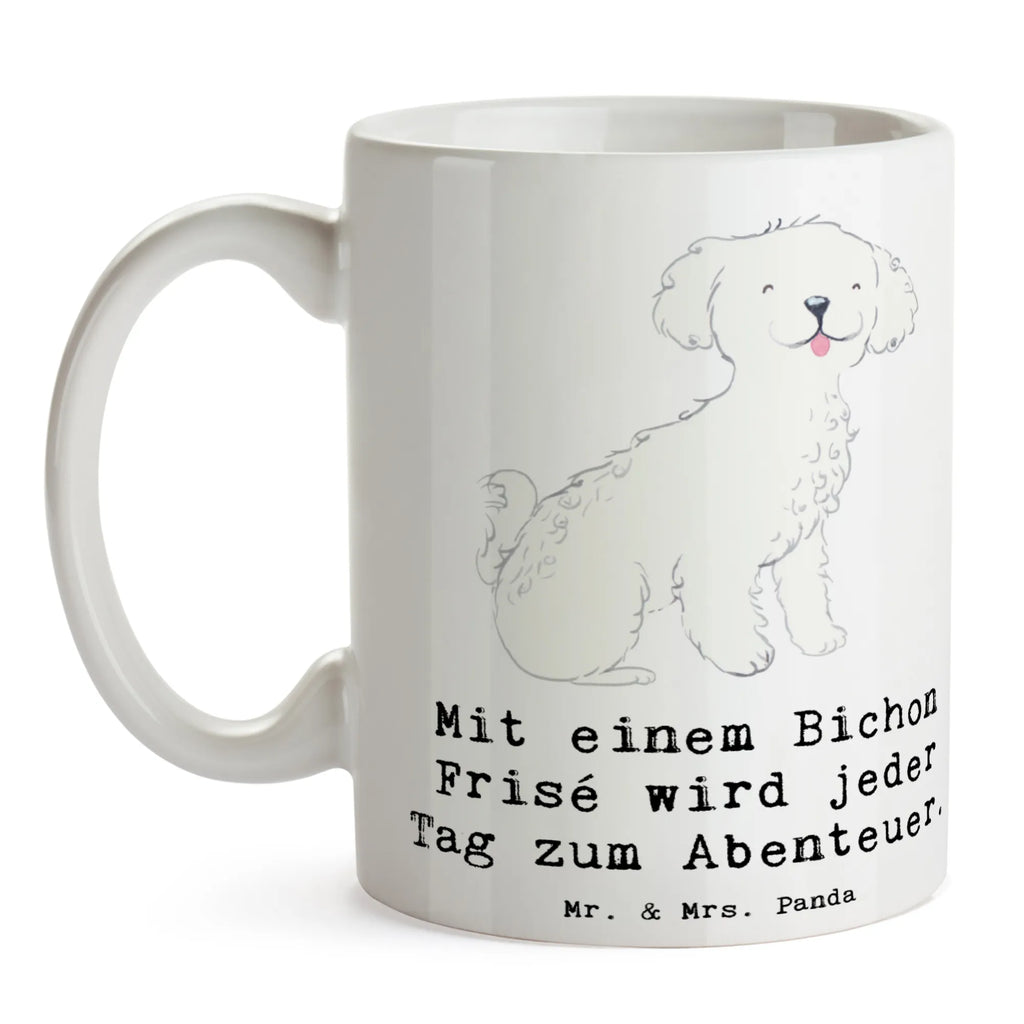 Tasse Mit einem Bichon Frisé wird jeder Tag zum Abenteuer. Tasse, Kaffeetasse, Teetasse, Becher, Kaffeebecher, Teebecher, Keramiktasse, Porzellantasse, Büro Tasse, Geschenk Tasse, Tasse Sprüche, Tasse Motive, Kaffeetassen, Tasse bedrucken, Designer Tasse, Cappuccino Tassen, Schöne Teetassen, Hund, Hunderasse, Rassehund, Hundebesitzer, Geschenk, Tierfreund, Schenken, Welpe