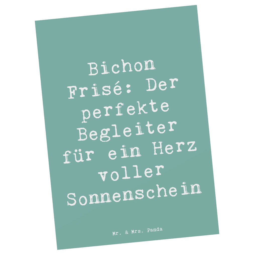 Postkarte Spruch Bichon Frisé Freude Postkarte, Karte, Geschenkkarte, Grußkarte, Einladung, Ansichtskarte, Geburtstagskarte, Einladungskarte, Dankeskarte, Ansichtskarten, Einladung Geburtstag, Einladungskarten Geburtstag, Hund, Hunderasse, Rassehund, Hundebesitzer, Geschenk, Tierfreund, Schenken, Welpe