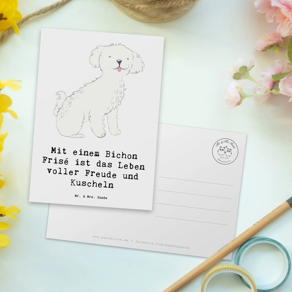 Postkarte Bichon Frisé Freude Postkarte, Karte, Geschenkkarte, Grußkarte, Einladung, Ansichtskarte, Geburtstagskarte, Einladungskarte, Dankeskarte, Ansichtskarten, Einladung Geburtstag, Einladungskarten Geburtstag, Hund, Hunderasse, Rassehund, Hundebesitzer, Geschenk, Tierfreund, Schenken, Welpe