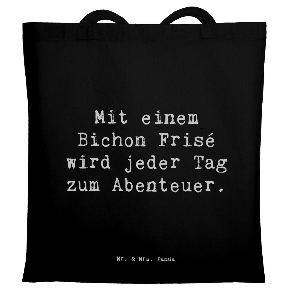 Tragetasche Spruch Mit einem Bichon Frisé wird jeder Tag zum Abenteuer. Beuteltasche, Beutel, Einkaufstasche, Jutebeutel, Stoffbeutel, Tasche, Shopper, Umhängetasche, Strandtasche, Schultertasche, Stofftasche, Tragetasche, Badetasche, Jutetasche, Einkaufstüte, Laptoptasche, Hund, Hunderasse, Rassehund, Hundebesitzer, Geschenk, Tierfreund, Schenken, Welpe