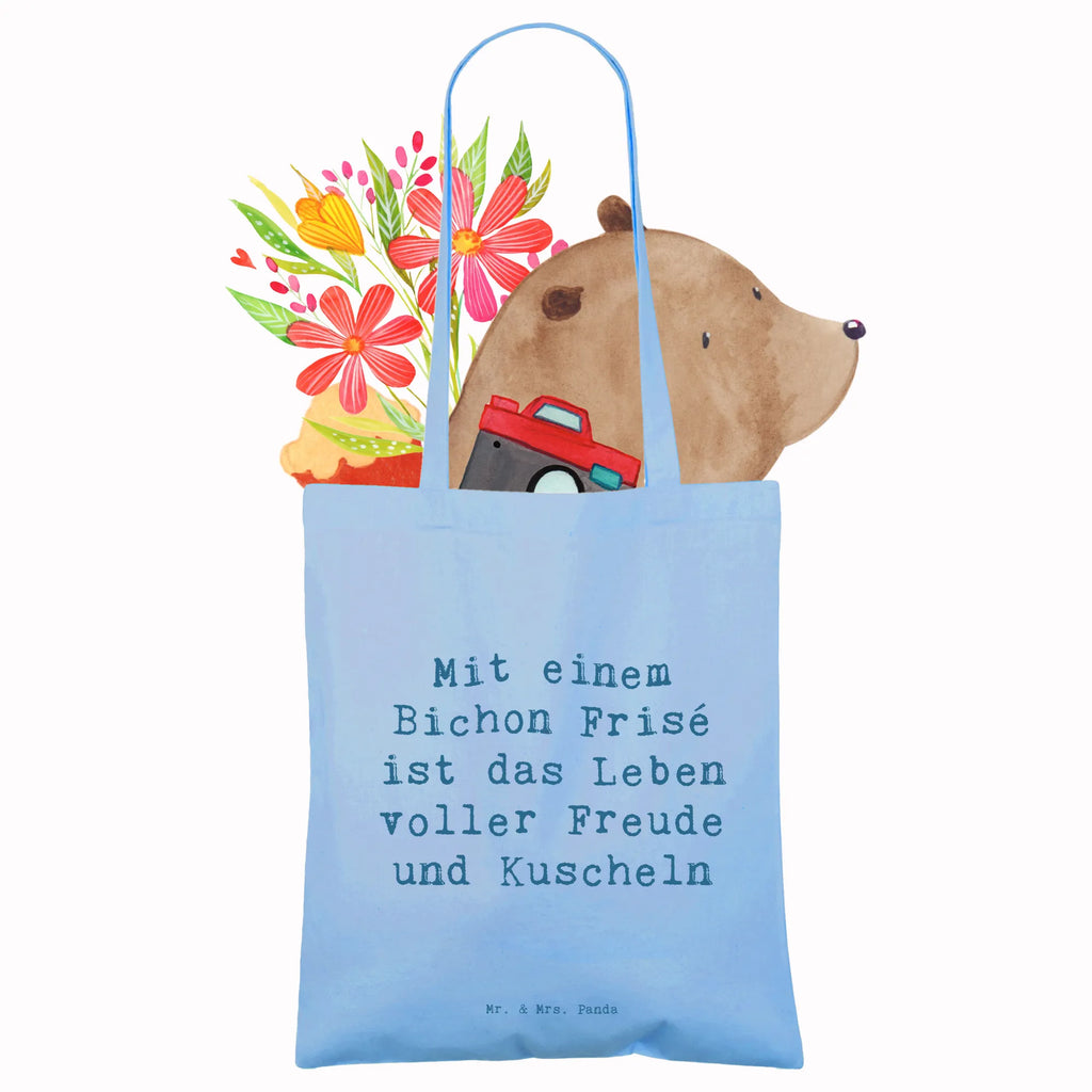 Tragetasche Spruch Bichon Frisé Freude Beuteltasche, Beutel, Einkaufstasche, Jutebeutel, Stoffbeutel, Tasche, Shopper, Umhängetasche, Strandtasche, Schultertasche, Stofftasche, Tragetasche, Badetasche, Jutetasche, Einkaufstüte, Laptoptasche, Hund, Hunderasse, Rassehund, Hundebesitzer, Geschenk, Tierfreund, Schenken, Welpe