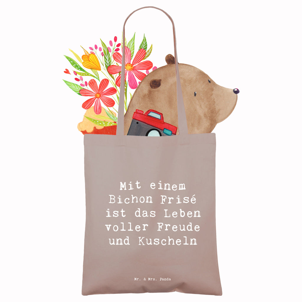 Tragetasche Spruch Bichon Frisé Freude Beuteltasche, Beutel, Einkaufstasche, Jutebeutel, Stoffbeutel, Tasche, Shopper, Umhängetasche, Strandtasche, Schultertasche, Stofftasche, Tragetasche, Badetasche, Jutetasche, Einkaufstüte, Laptoptasche, Hund, Hunderasse, Rassehund, Hundebesitzer, Geschenk, Tierfreund, Schenken, Welpe