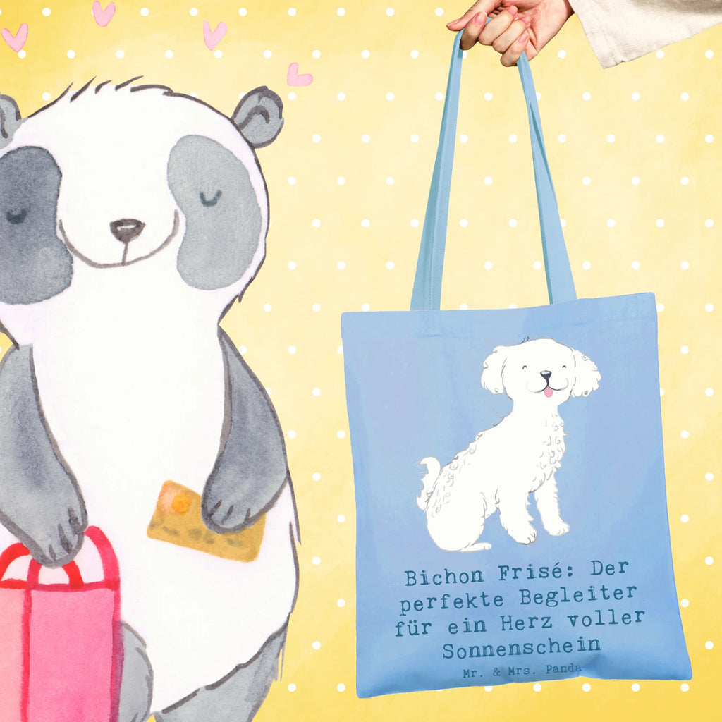 Tragetasche Bichon Frisé Freude Beuteltasche, Beutel, Einkaufstasche, Jutebeutel, Stoffbeutel, Tasche, Shopper, Umhängetasche, Strandtasche, Schultertasche, Stofftasche, Tragetasche, Badetasche, Jutetasche, Einkaufstüte, Laptoptasche, Hund, Hunderasse, Rassehund, Hundebesitzer, Geschenk, Tierfreund, Schenken, Welpe