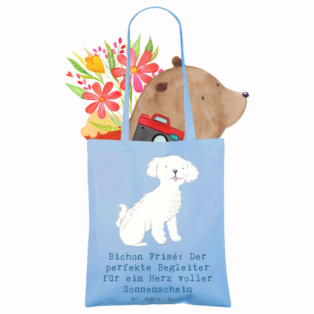 Tragetasche Bichon Frisé Freude Beuteltasche, Beutel, Einkaufstasche, Jutebeutel, Stoffbeutel, Tasche, Shopper, Umhängetasche, Strandtasche, Schultertasche, Stofftasche, Tragetasche, Badetasche, Jutetasche, Einkaufstüte, Laptoptasche, Hund, Hunderasse, Rassehund, Hundebesitzer, Geschenk, Tierfreund, Schenken, Welpe