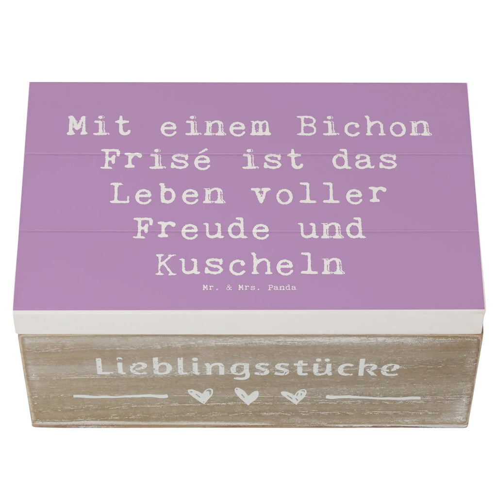 Holzkiste Spruch Bichon Frisé Freude Holzkiste, Kiste, Schatzkiste, Truhe, Schatulle, XXL, Erinnerungsbox, Erinnerungskiste, Dekokiste, Aufbewahrungsbox, Geschenkbox, Geschenkdose, Hund, Hunderasse, Rassehund, Hundebesitzer, Geschenk, Tierfreund, Schenken, Welpe