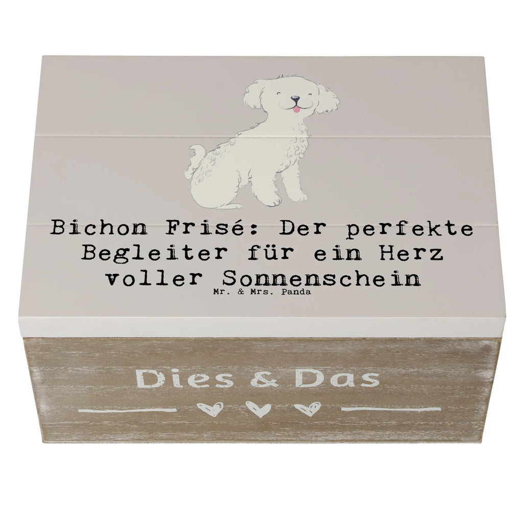 Holzkiste Bichon Frisé Freude Holzkiste, Kiste, Schatzkiste, Truhe, Schatulle, XXL, Erinnerungsbox, Erinnerungskiste, Dekokiste, Aufbewahrungsbox, Geschenkbox, Geschenkdose, Hund, Hunderasse, Rassehund, Hundebesitzer, Geschenk, Tierfreund, Schenken, Welpe