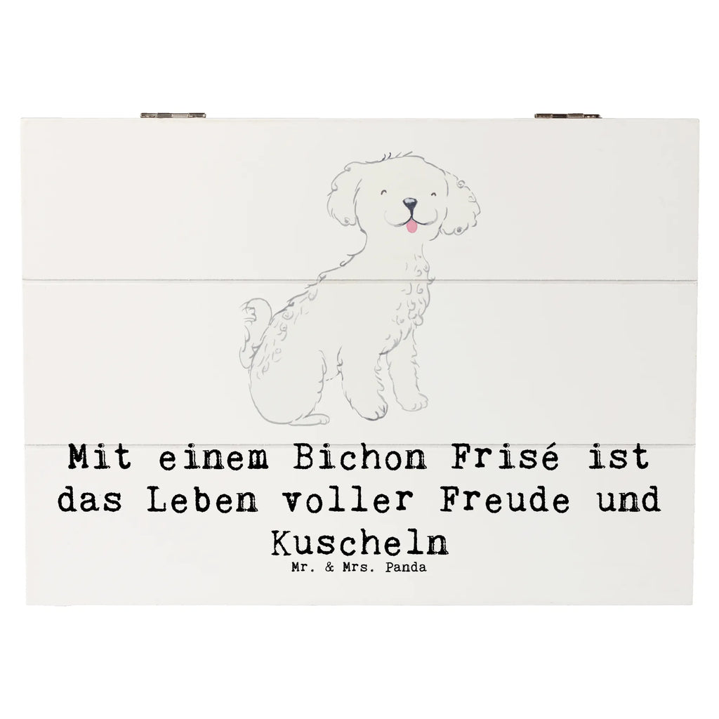 Holzkiste Bichon Frisé Freude Holzkiste, Kiste, Schatzkiste, Truhe, Schatulle, XXL, Erinnerungsbox, Erinnerungskiste, Dekokiste, Aufbewahrungsbox, Geschenkbox, Geschenkdose, Hund, Hunderasse, Rassehund, Hundebesitzer, Geschenk, Tierfreund, Schenken, Welpe