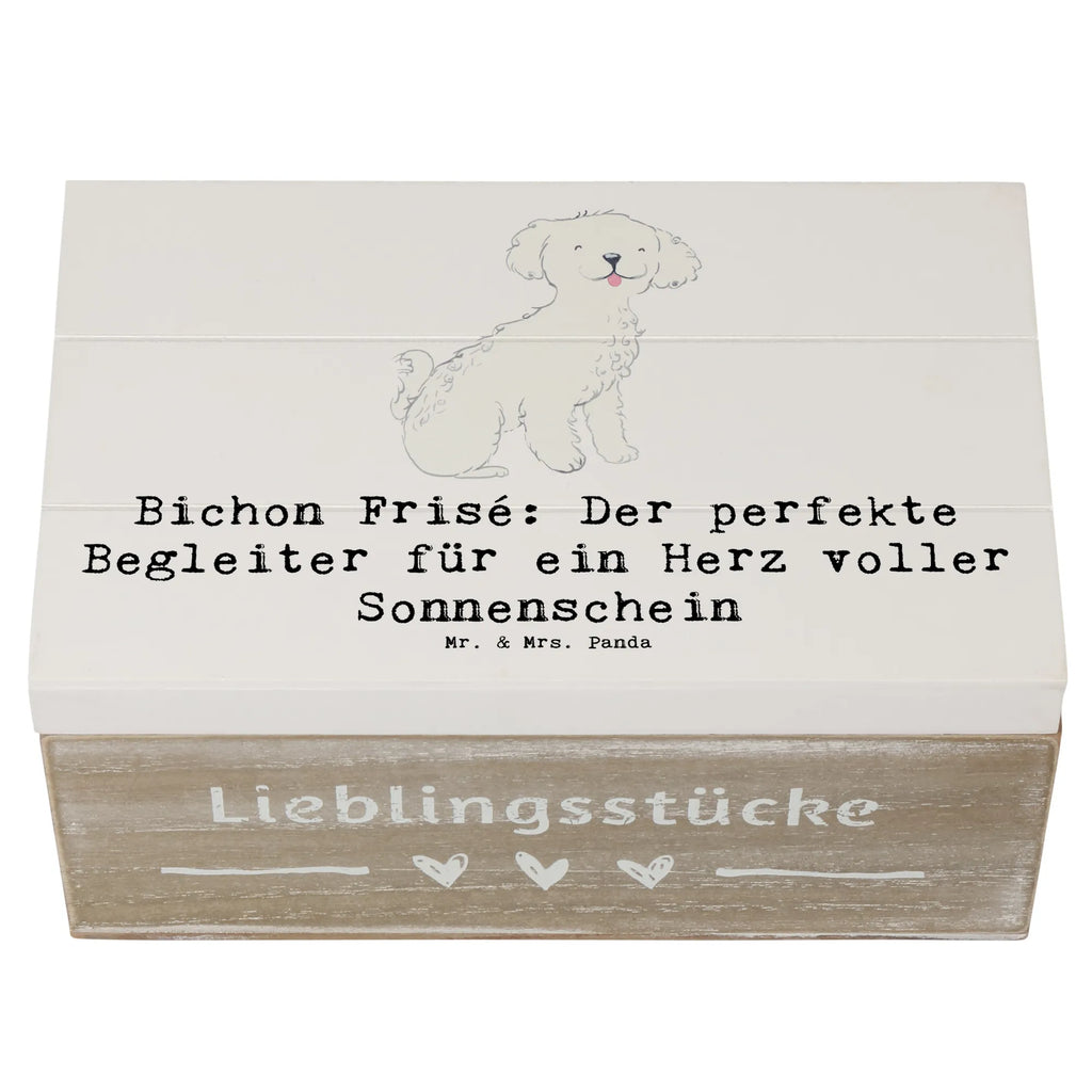 Holzkiste Bichon Frisé Freude Holzkiste, Kiste, Schatzkiste, Truhe, Schatulle, XXL, Erinnerungsbox, Erinnerungskiste, Dekokiste, Aufbewahrungsbox, Geschenkbox, Geschenkdose, Hund, Hunderasse, Rassehund, Hundebesitzer, Geschenk, Tierfreund, Schenken, Welpe