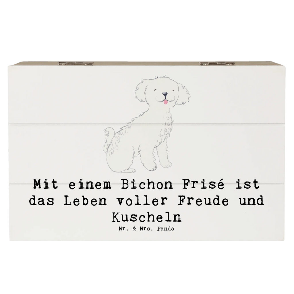 Holzkiste Bichon Frisé Freude Holzkiste, Kiste, Schatzkiste, Truhe, Schatulle, XXL, Erinnerungsbox, Erinnerungskiste, Dekokiste, Aufbewahrungsbox, Geschenkbox, Geschenkdose, Hund, Hunderasse, Rassehund, Hundebesitzer, Geschenk, Tierfreund, Schenken, Welpe