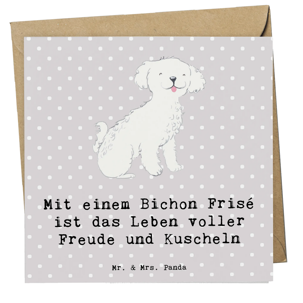 Deluxe Karte Bichon Frisé Freude Karte, Grußkarte, Klappkarte, Einladungskarte, Glückwunschkarte, Hochzeitskarte, Geburtstagskarte, Hochwertige Grußkarte, Hochwertige Klappkarte, Hund, Hunderasse, Rassehund, Hundebesitzer, Geschenk, Tierfreund, Schenken, Welpe