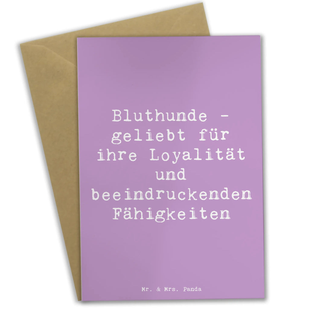 Grußkarte Spruch Loyaler Bluthund Grußkarte, Klappkarte, Einladungskarte, Glückwunschkarte, Hochzeitskarte, Geburtstagskarte, Karte, Ansichtskarten, Hund, Hunderasse, Rassehund, Hundebesitzer, Geschenk, Tierfreund, Schenken, Welpe