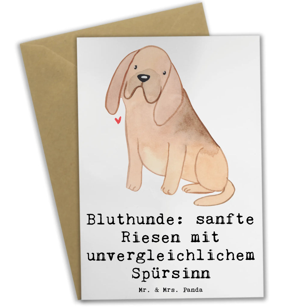 Grußkarte Bluthunde Grußkarte, Klappkarte, Einladungskarte, Glückwunschkarte, Hochzeitskarte, Geburtstagskarte, Karte, Ansichtskarten, Hund, Hunderasse, Rassehund, Hundebesitzer, Geschenk, Tierfreund, Schenken, Welpe