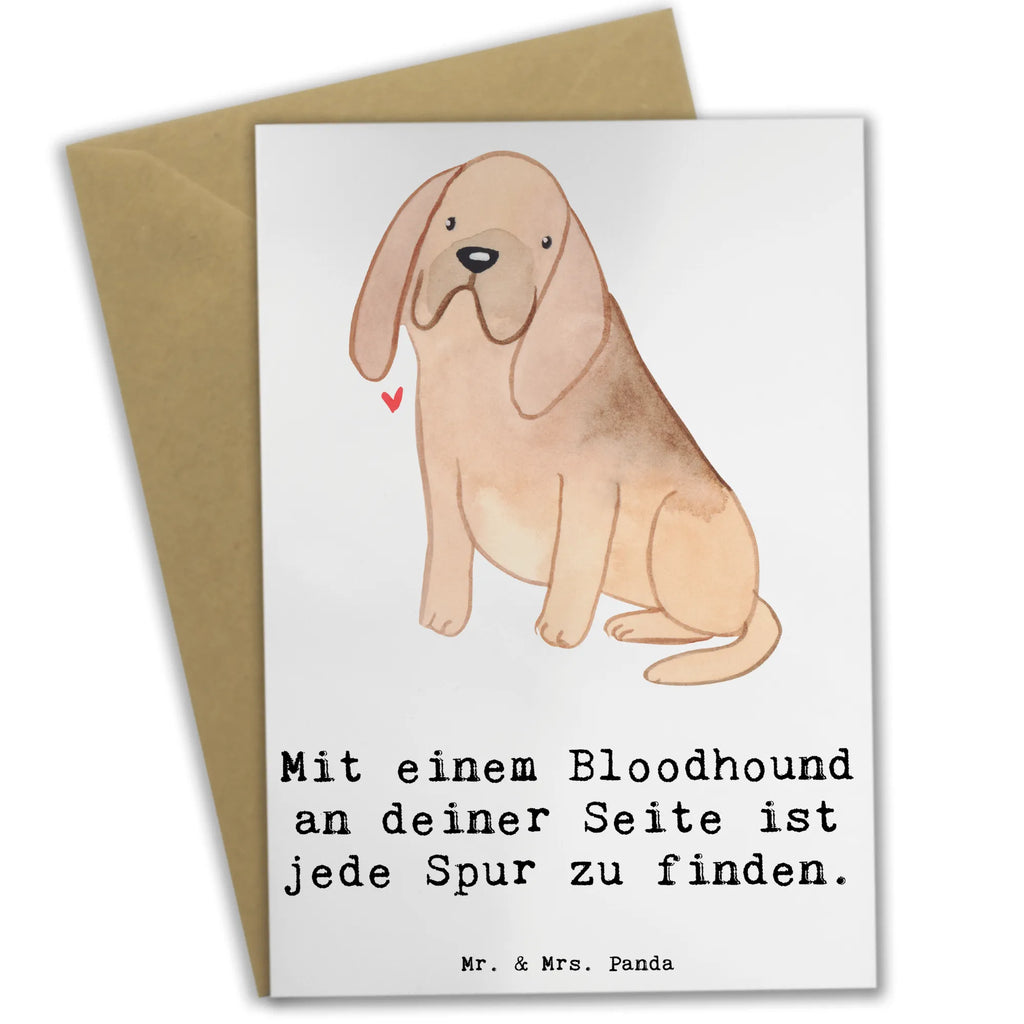 Grußkarte Bloodhound Spur Grußkarte, Klappkarte, Einladungskarte, Glückwunschkarte, Hochzeitskarte, Geburtstagskarte, Karte, Ansichtskarten, Hund, Hunderasse, Rassehund, Hundebesitzer, Geschenk, Tierfreund, Schenken, Welpe