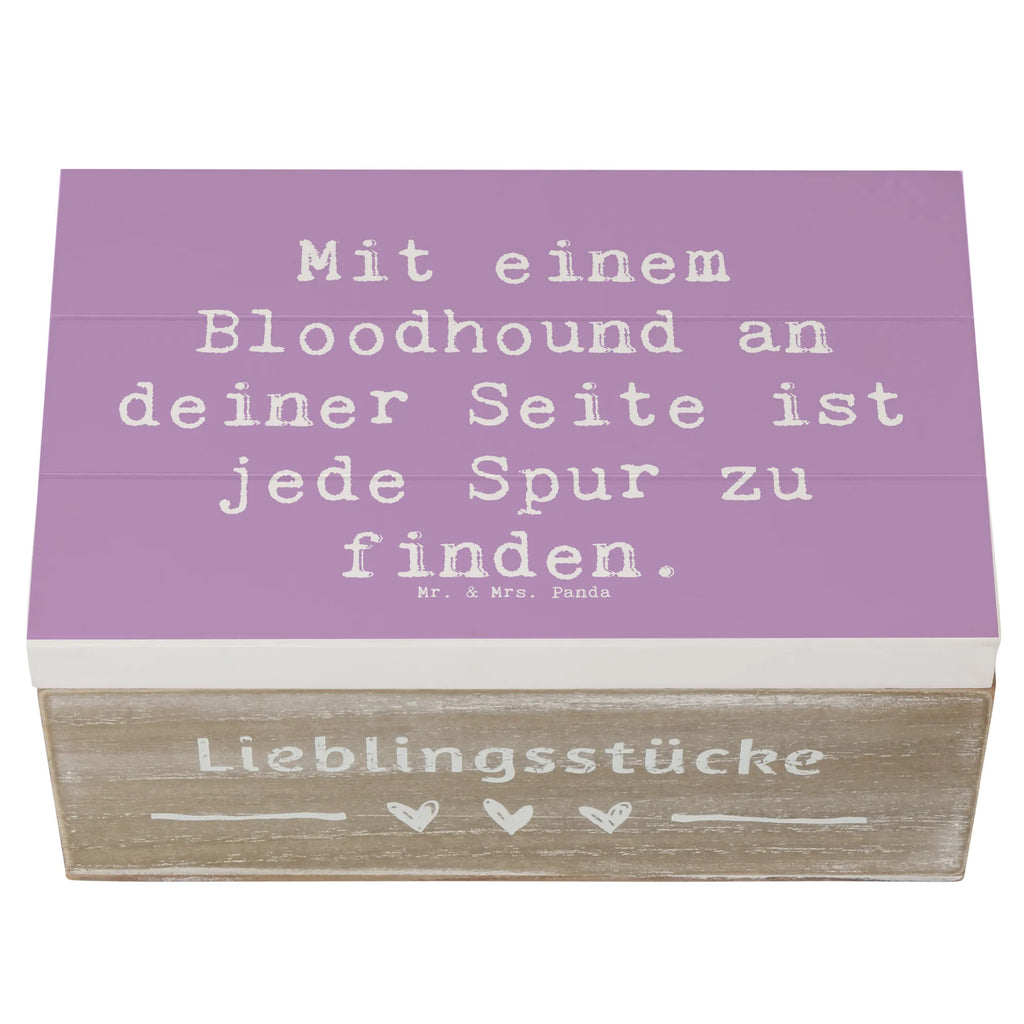 Holzkiste Spruch Bloodhound Spur Holzkiste, Kiste, Schatzkiste, Truhe, Schatulle, XXL, Erinnerungsbox, Erinnerungskiste, Dekokiste, Aufbewahrungsbox, Geschenkbox, Geschenkdose, Hund, Hunderasse, Rassehund, Hundebesitzer, Geschenk, Tierfreund, Schenken, Welpe