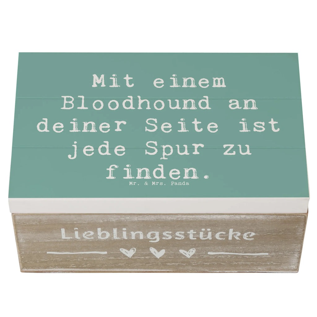 Holzkiste Spruch Bloodhound Spur Holzkiste, Kiste, Schatzkiste, Truhe, Schatulle, XXL, Erinnerungsbox, Erinnerungskiste, Dekokiste, Aufbewahrungsbox, Geschenkbox, Geschenkdose, Hund, Hunderasse, Rassehund, Hundebesitzer, Geschenk, Tierfreund, Schenken, Welpe