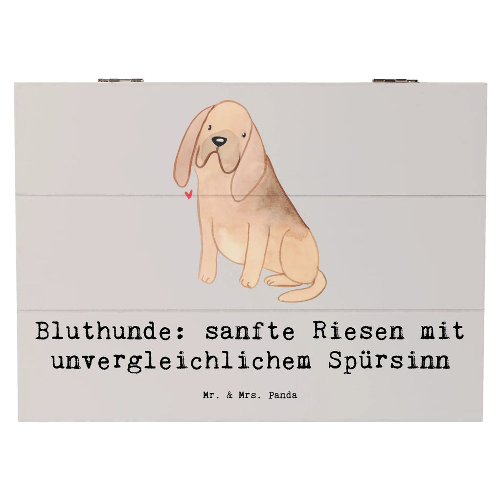 Holzkiste Bluthunde Holzkiste, Kiste, Schatzkiste, Truhe, Schatulle, XXL, Erinnerungsbox, Erinnerungskiste, Dekokiste, Aufbewahrungsbox, Geschenkbox, Geschenkdose, Hund, Hunderasse, Rassehund, Hundebesitzer, Geschenk, Tierfreund, Schenken, Welpe