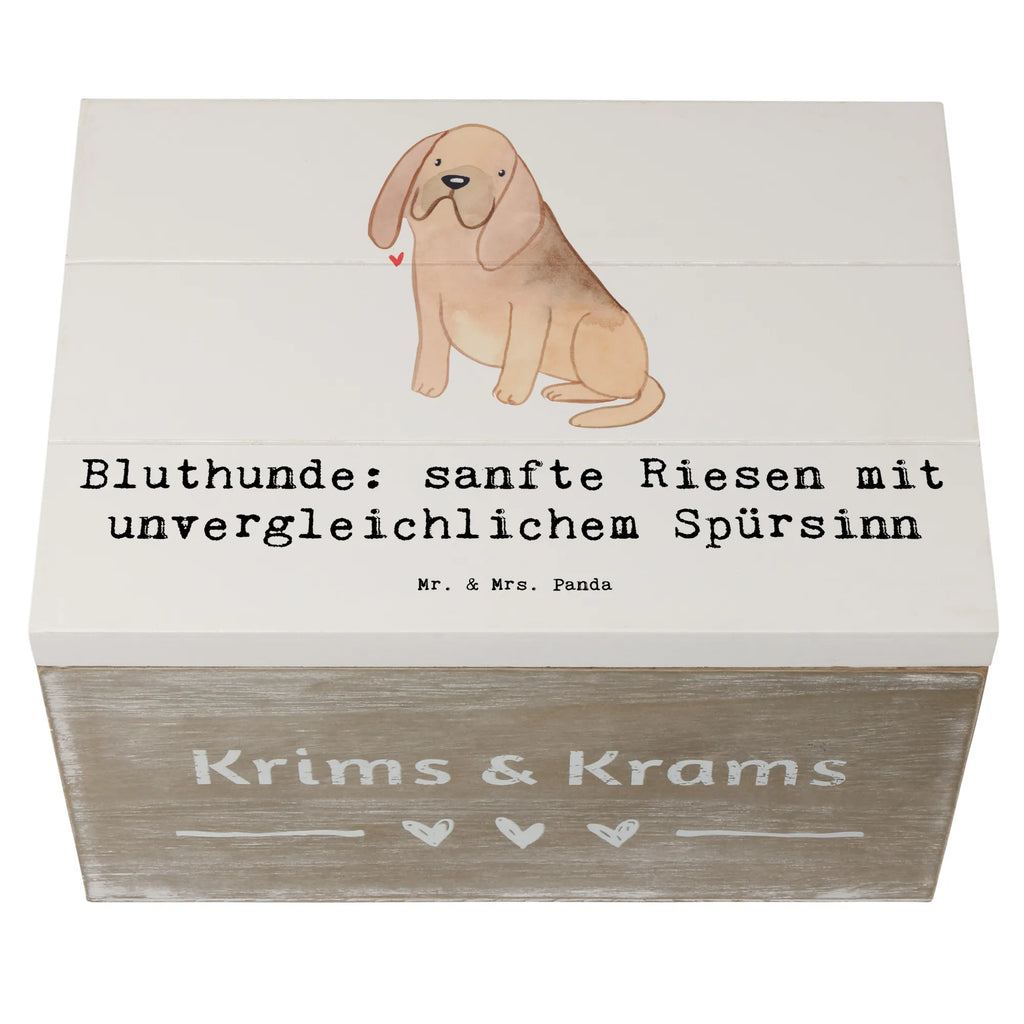 Holzkiste Bluthunde Holzkiste, Kiste, Schatzkiste, Truhe, Schatulle, XXL, Erinnerungsbox, Erinnerungskiste, Dekokiste, Aufbewahrungsbox, Geschenkbox, Geschenkdose, Hund, Hunderasse, Rassehund, Hundebesitzer, Geschenk, Tierfreund, Schenken, Welpe