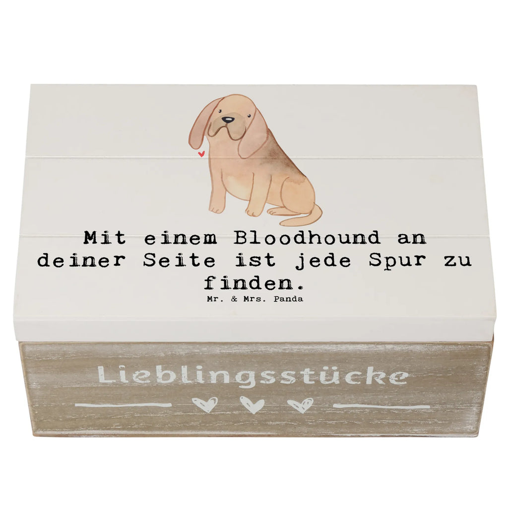 Holzkiste Bloodhound Spur Holzkiste, Kiste, Schatzkiste, Truhe, Schatulle, XXL, Erinnerungsbox, Erinnerungskiste, Dekokiste, Aufbewahrungsbox, Geschenkbox, Geschenkdose, Hund, Hunderasse, Rassehund, Hundebesitzer, Geschenk, Tierfreund, Schenken, Welpe